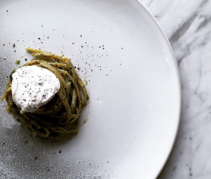 Pesto Pasta with&nbsp;Burrata